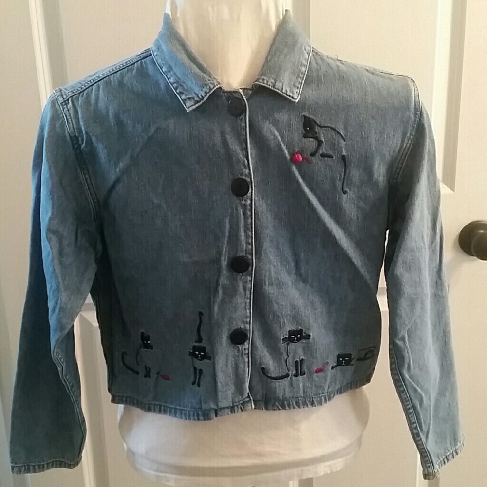Christopher Banks Short Jean Jacket